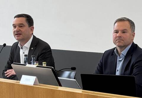 Der Regionalverbandsvorsitzende Klaus Mack aus Bad Wildbad während der Diskussion.