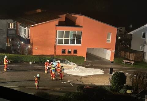 Binnen weniger Minuten hat die Kieselbronner Feuerwehr den Brand gelöscht.