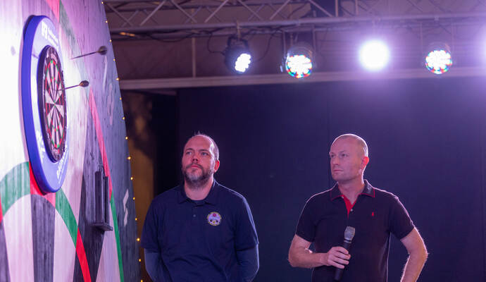Darts Turnier Kieselbronn Stimmung