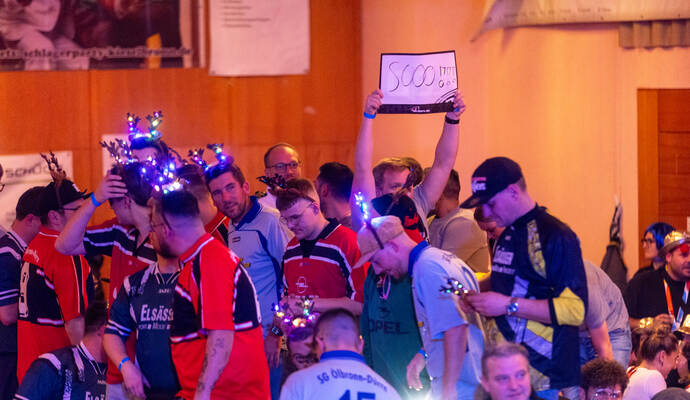 Darts Turnier Kieselbronn Stimmung