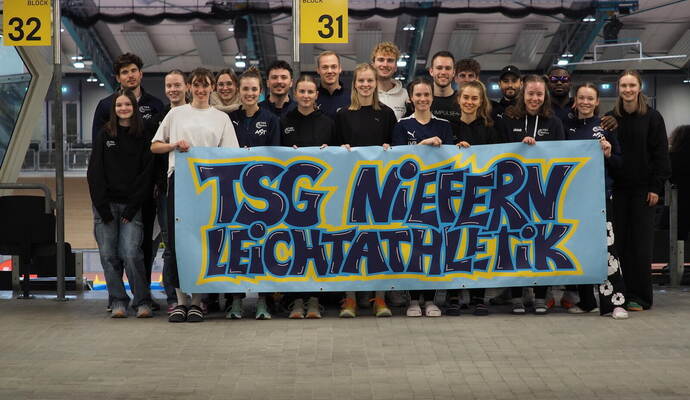 Starkes Team: die TSG Niefern in der Europahalle Karlsruhe. Laura Katz Starkes Team: die TSG Niefern in der Europahalle Karlsruhe.
