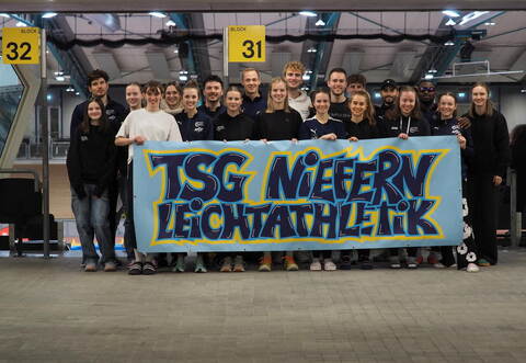 Starkes Team: die TSG Niefern in der Europahalle Karlsruhe.