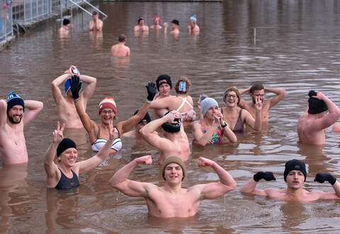Die Bedingungen am Samstag am Tiefen See waren nichts für Zartbesaitete.