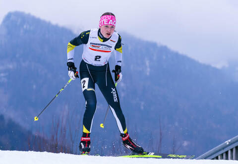 Starke Vorstellung: Clara Weisser vom WSV Schömberg  in der Loipe.