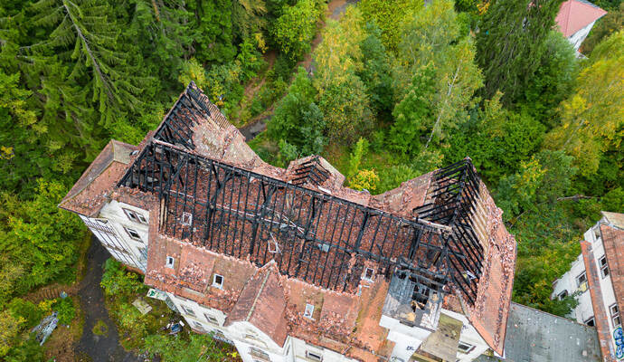 Brand Charlottenhöhe