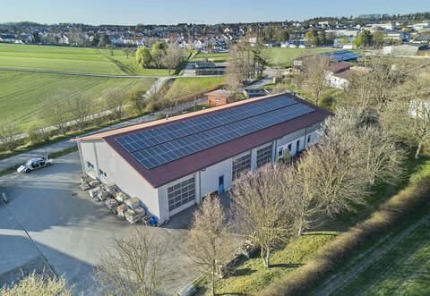 PV-Anlage auf dem Bauhof.