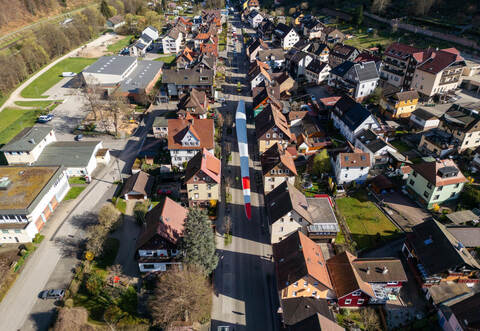 Windpark Kälbling Rotorblatt Transport