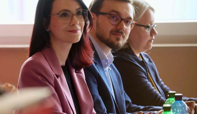 Die Landtagskandidaten der SPD:Annkathrin Wulff (Pforzheim) undMichael Hofsäß (Enzkreis).