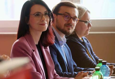 Die Landtagskandidaten der SPD:Annkathrin Wulff (Pforzheim) undMichael Hofsäß (Enzkreis).