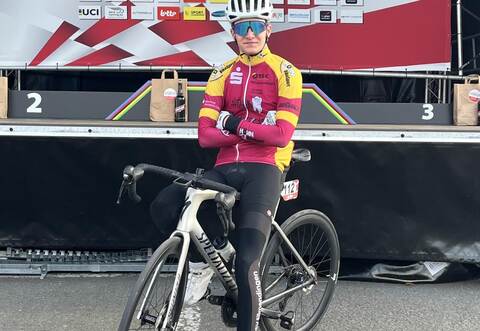 Zeigte sich zufrieden mit seinem Einstieg: Fabrice Gremmer nach dem Weltcup-Rennen.