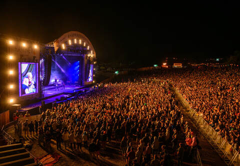 Scooter hat die Menge 2024 als Hauptact am Samstag zum Feiern gebracht.