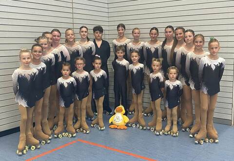 Großer Auftritt auf kleinen Rollen: die jungen Sportler des RRMSVKieselbronn bei den Landesmeisterschaften.