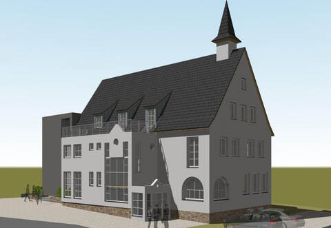 So ähnlich könnte das Wurmberger Rathaus nach den Umbau- und Sanierungsmaßnahmen aussehen.