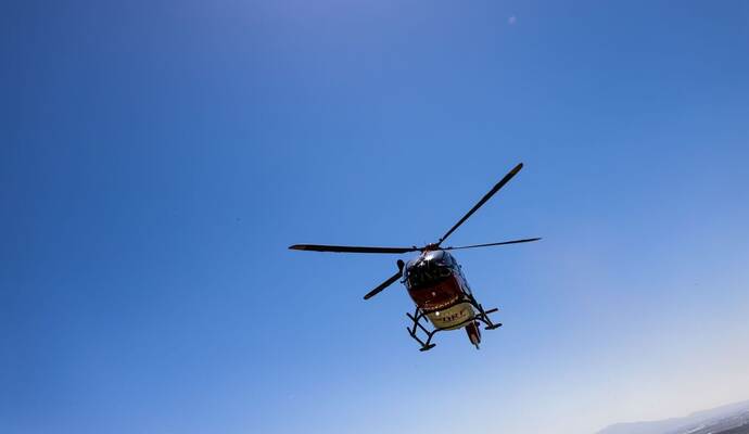 Ein Rettungshubschrauber - Symbolbild Ein Rettungshubschrauber - Symbolbild