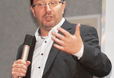 Beherzt: Michael Blume bei der Veranstaltung der CDU Mühlacker.