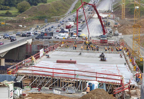 A8 Baustelle im Enztal