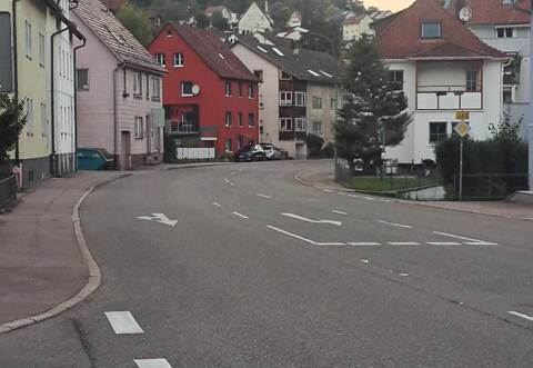 Zwischen Bahnhofstraße und der Abzweigung nach Schellbronn (Foto) werden Höchstwerte erreicht, was die Lärmbelastung anbelangt.