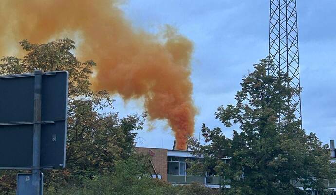 Warnung: Gaswolke über Aschaffenburg