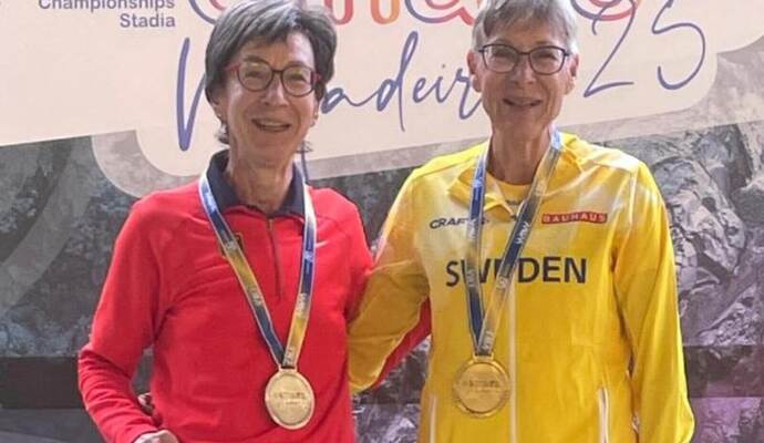 Helga Rett von Gazelle Pforzheim/Königsbach (links) mit der Schwedin Lilly Wizen.