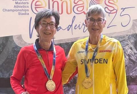 Helga Rett von Gazelle Pforzheim/Königsbach (links) mit der Schwedin Lilly Wizen.