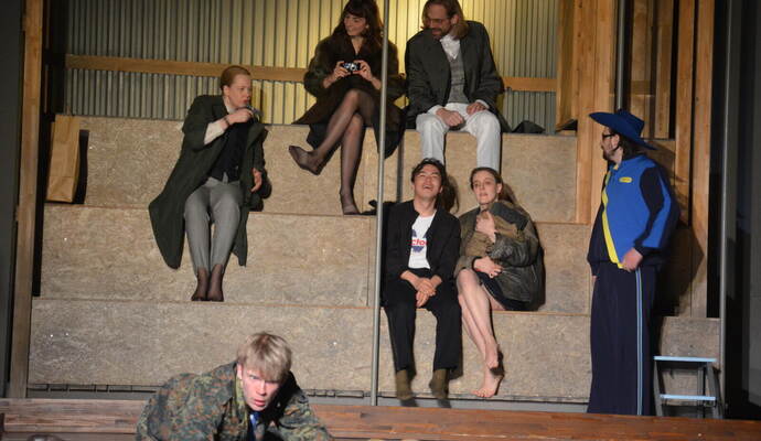 Auf zahlreiche Darbietungen – so wie hier bei Georg Büchners „Woyzeck“ – dürfen sich die Besucher im Uhlandbau freuen.