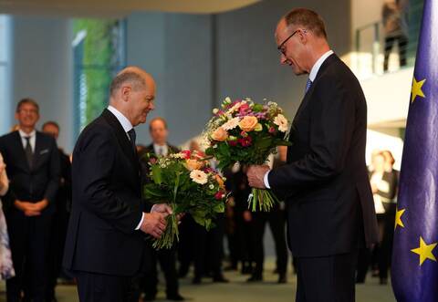 Olaf Scholz und Friedrich Merz