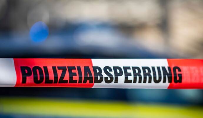 Absperrung der Polizei