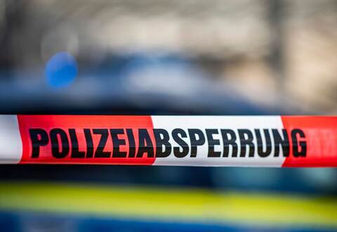 Absperrung der Polizei