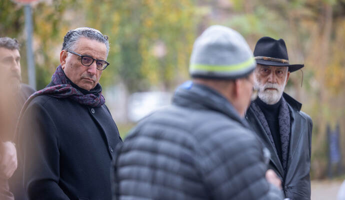 Menschenkette Jüdische Synagoge 