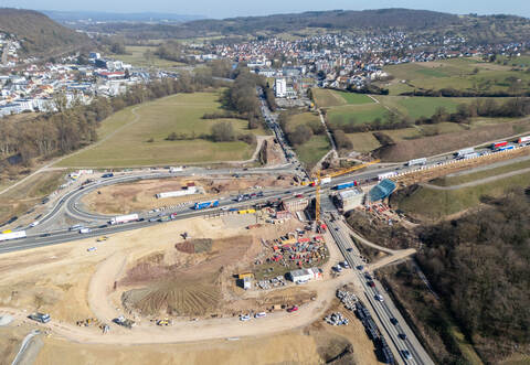 Bauarbeiten BAB8 Pforzheim Ost