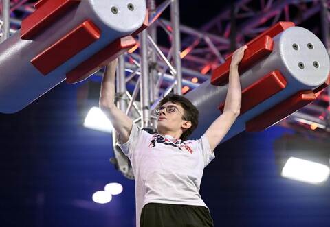 Fabian Scheipner steht im Finale von "Ninja Warrior Germany".