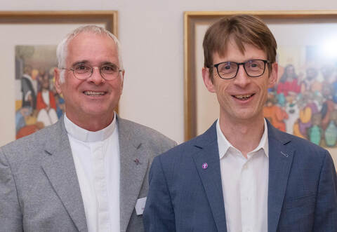 Jürgen Huber und Markus Epting (von links) übernehmen den Bezirksvorsitz, bis sich die neue Bezirkssynode – voraussichtlich im kommenden März – konstituiert hat.