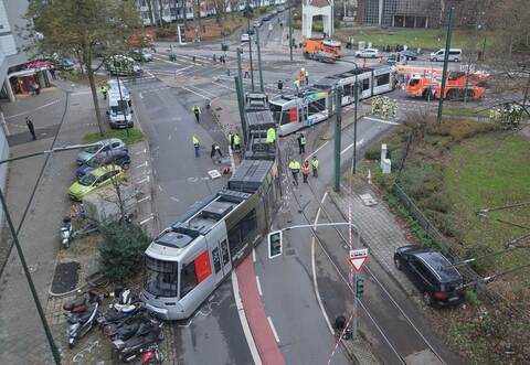 Straßenbahnunfall in Düsseldorf