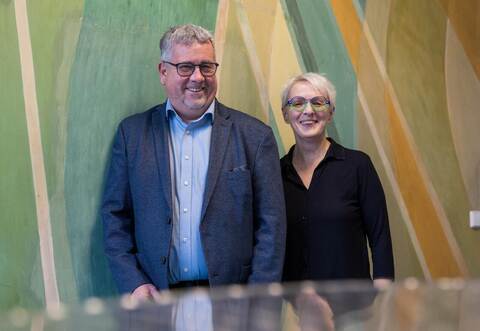 Sie sind ab Januar das neue Führungsduo: Gabriele Weber und Jürgen Halbleib stellen den Caritasverband Pforzheim auf eine breite Basis.