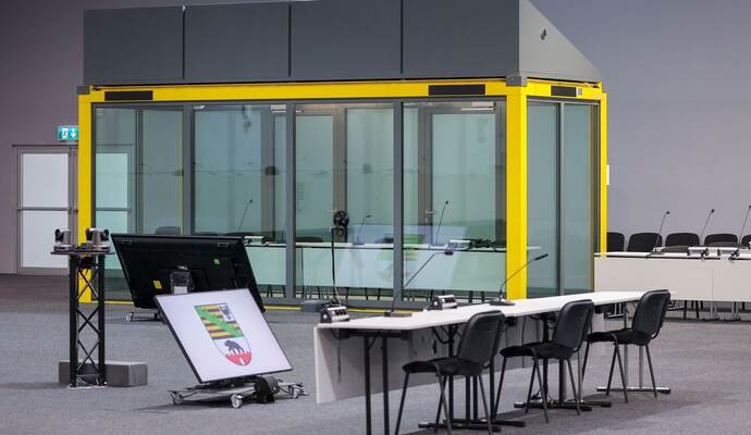 Gerichtsgebäude für Prozess zum Magdeburg-Anschlag