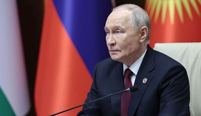 Russlands Präsident Putin bei Gipfeltreffen in Kirgistan