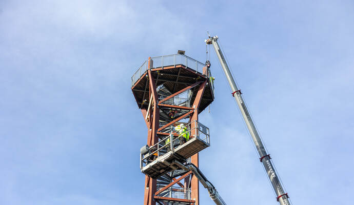 Demontage Hohe Warte 