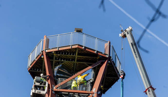 Demontage Hohe Warte 