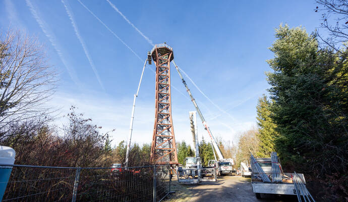 Demontage Hohe Warte 