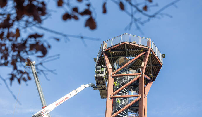 Demontage Hohe Warte 