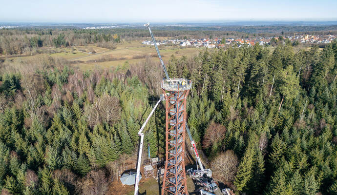 Demontage Hohe Warte 