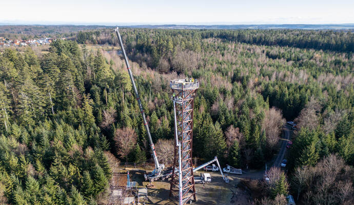 Demontage Hohe Warte 