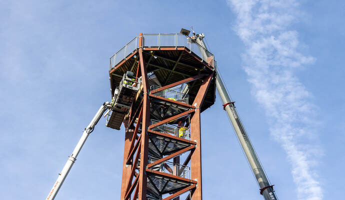 Demontage Hohe Warte 