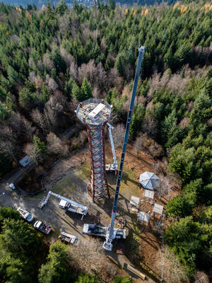 Demontage Hohe Warte