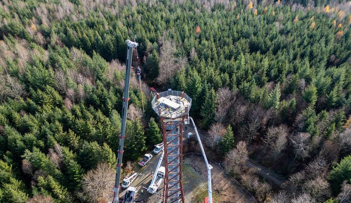 Demontage Hohe Warte 