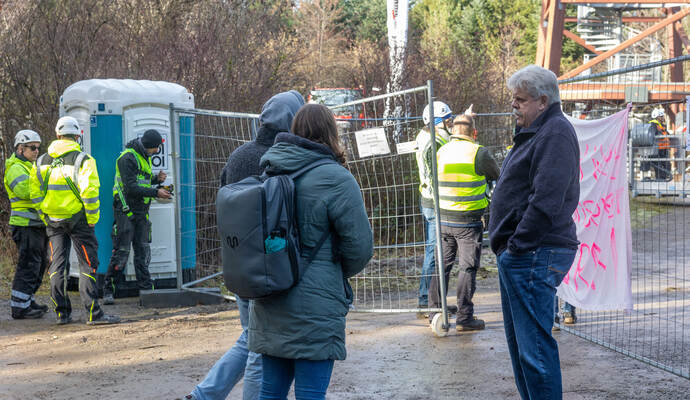 Demontage Hohe Warte 