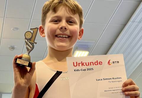 Ganz schön vielseitig: der erfolgreiche Luca Kustos vom TV Nöttingen.