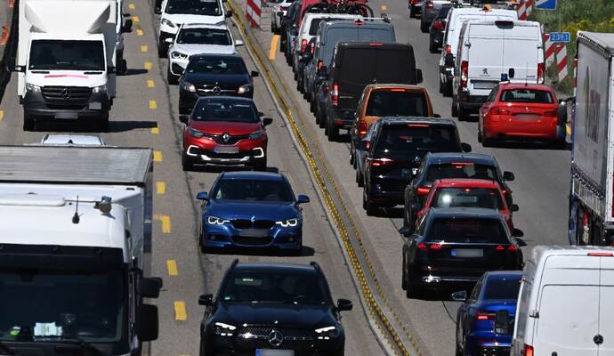 Staulage vor Weihnachten