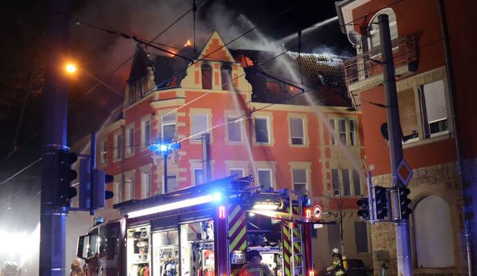 Brand in Mannheim