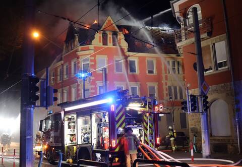 Brand in Mannheim